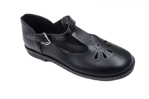 Step by Step Teardrop School Shoes - Black 