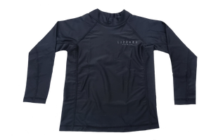 Lizzard Rash Vest - Long Sleeve - Black 