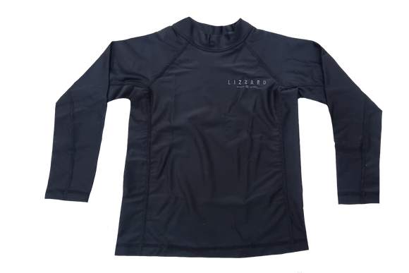 Lizzard Rash Vest - Long Sleeve - Black