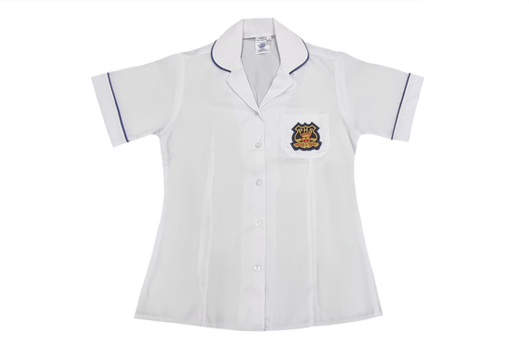 Shortsleeve Roundneck Blouse Emb - Pinetown Girls High