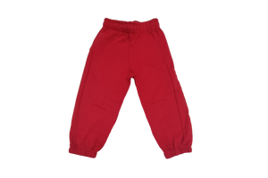 Plain Red Toddlers Fleece Pants 