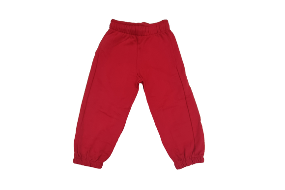 Plain Red Toddlers Fleece Pants