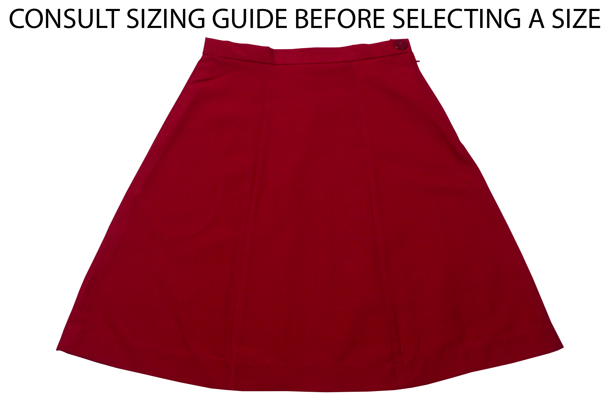 Plain red skater skirt top