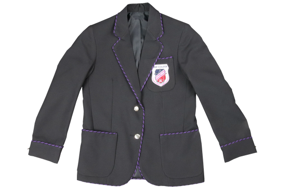 Plain black 2025 school blazer