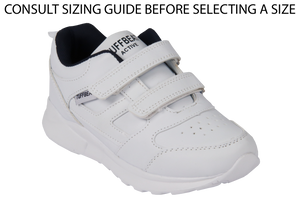 Tuffbeat Velcro Takkies - White 