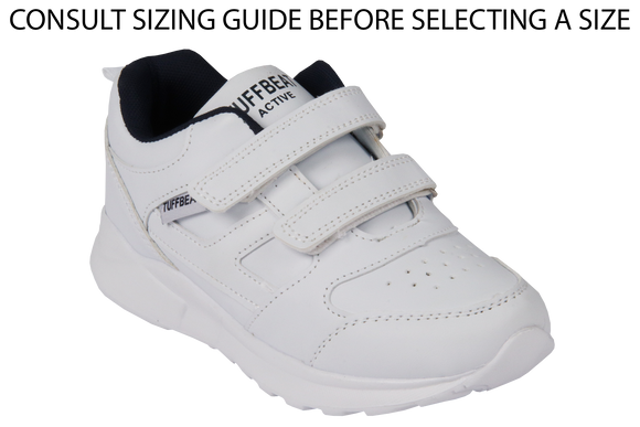 Tuffbeat Velcro Takkies - White