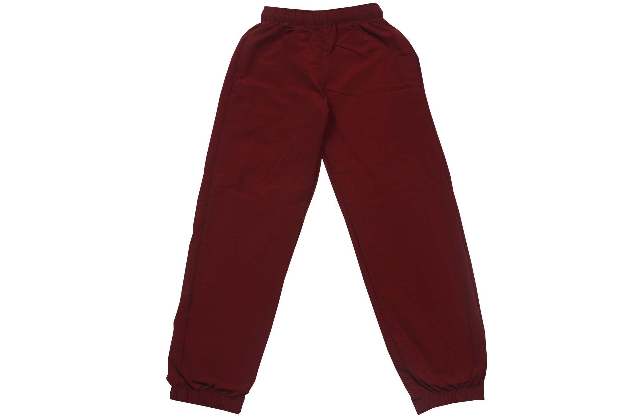 Maroon tracksuit top pants school