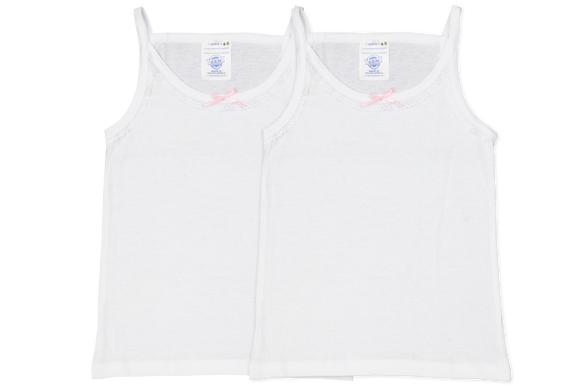 Vest Girls (2pk) - White