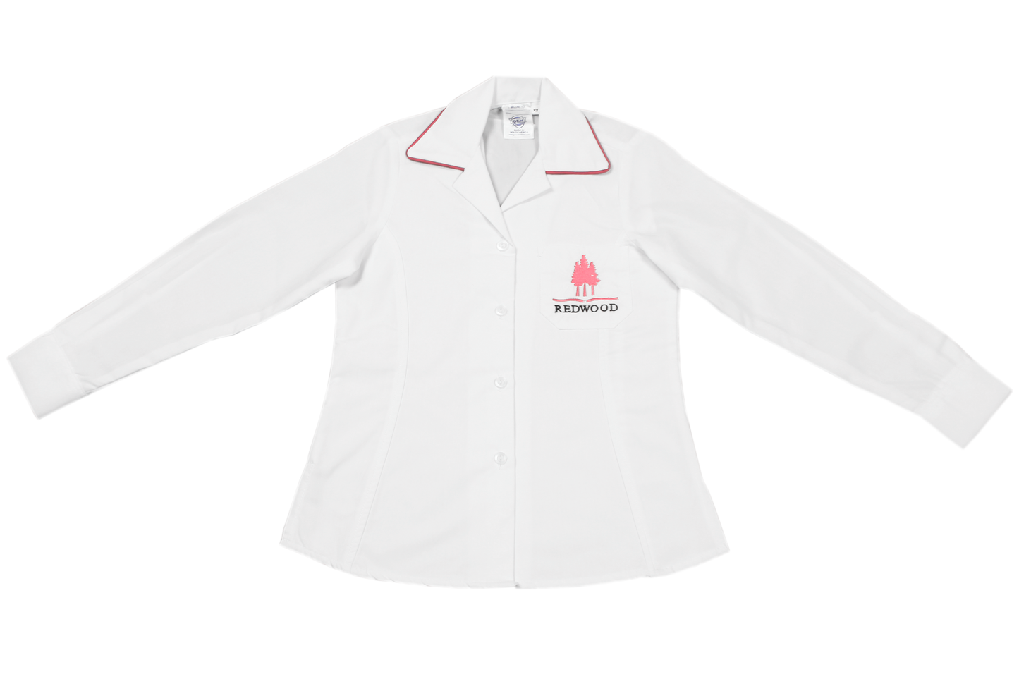 Longsleeve Roundneck Blouse Emb - Redwood College Gr 1-7 only