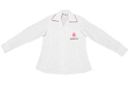Longsleeve Roundneck Blouse Emb - Redwood College Gr 1-7 only