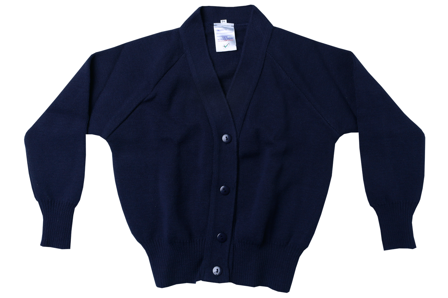 Plain Cardigan - Navy