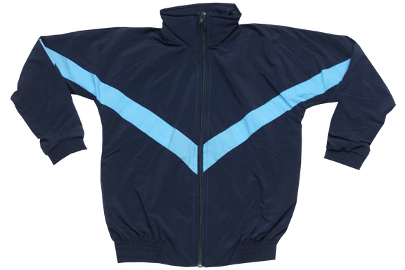 Taslon Tracksuit Taslon Set Plain  - Navy/Sky