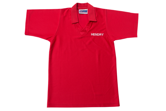 Golf Shirt Red Emb - Kloof Senior Primary ( Hendry )