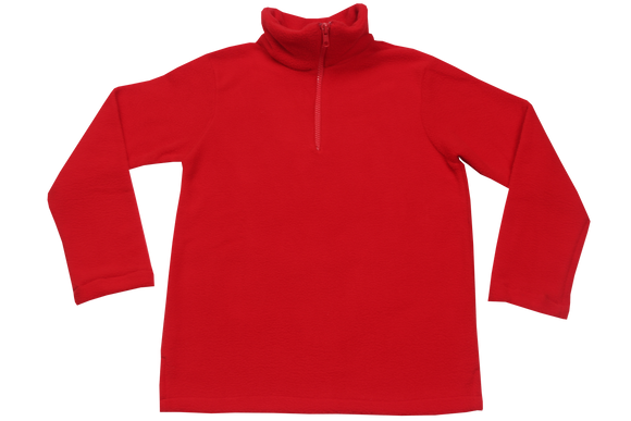 Plain Red Fleece Jacket
