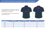 Golf Shirt Moisture Management Emb - Cygnet (Boys)