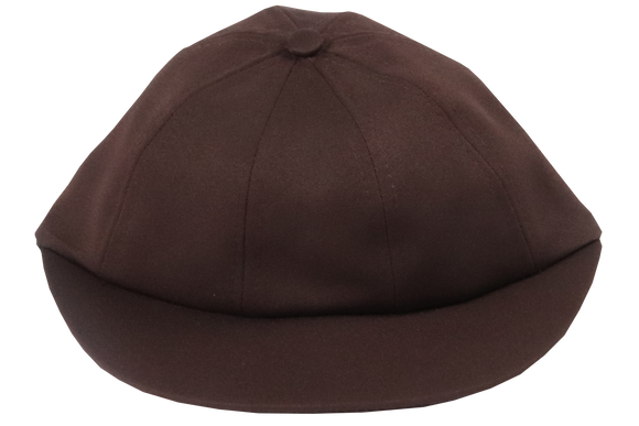 School Cap Plain - Brown