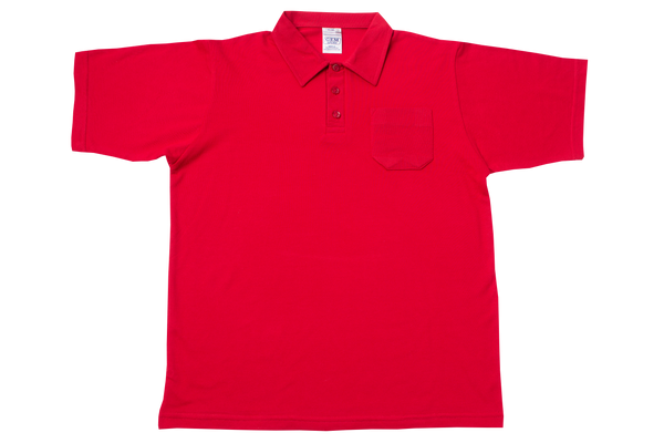 Red discount golf tops