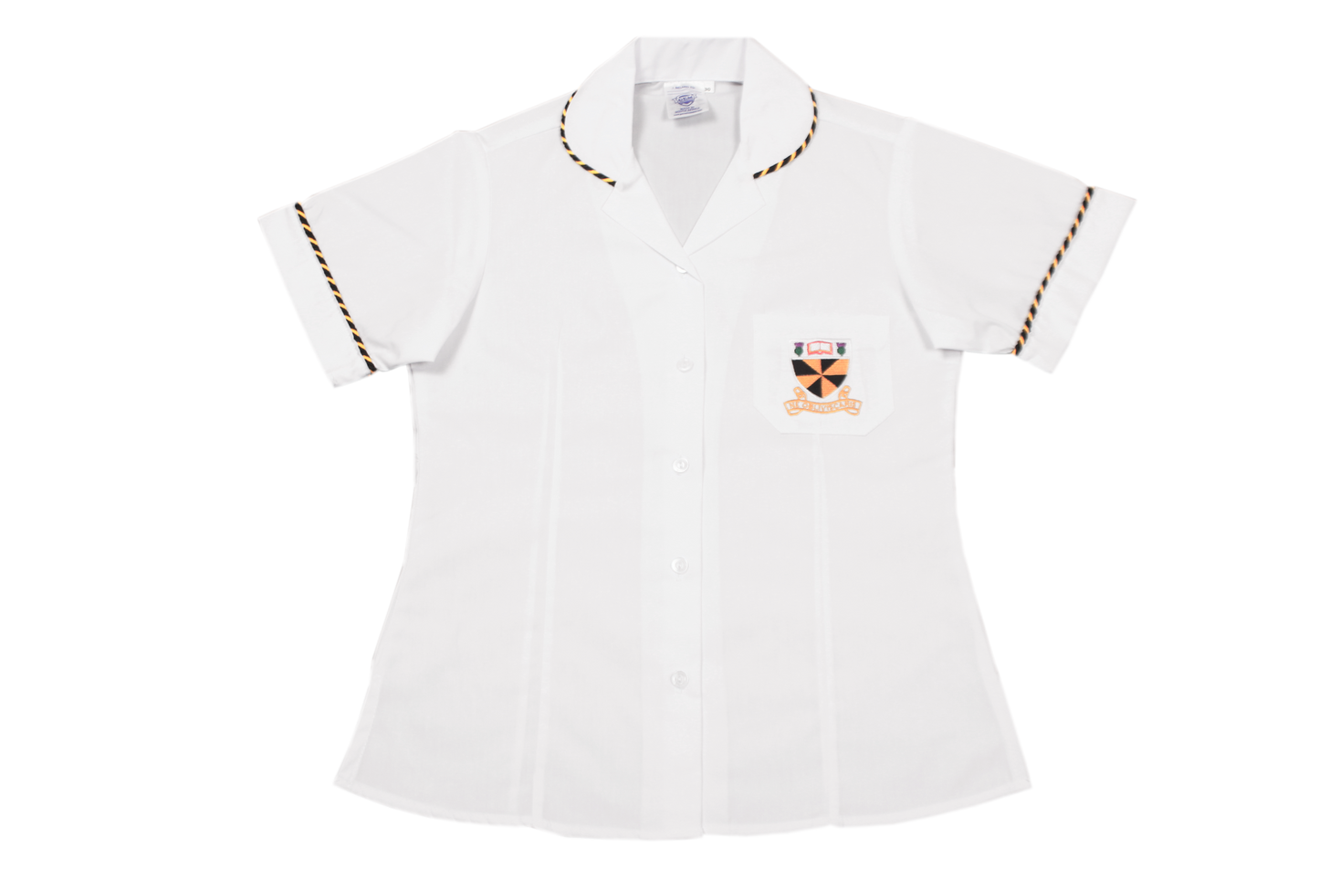 Shortsleeve Roundneck Blouse Emb - George Campbell