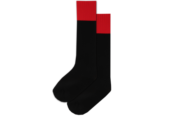 Rugby Socks Nylon - Holy Family College BOYS Black/Red