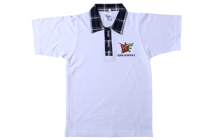 Golf Shirt White EMB - Eden Prep