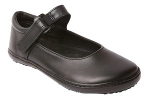 Froggies Velcro Girls School Shoes - Black 