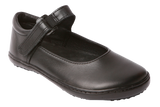 Froggies Velcro Girls School Shoes - Black
