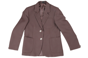 Ladies Plain Blazer - Brown 