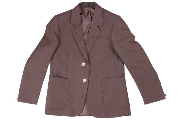 Ladies Plain Blazer - Brown