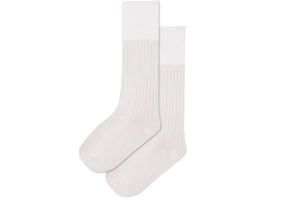 Boys 3/4 Nylon Cricket Socks - White 