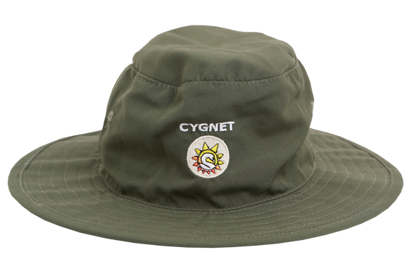 Floppy Hat Lovat Emb - Cygnet