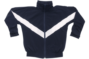 Taslon Tracksuit Set Plain - Navy/White 