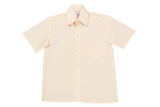 Shortsleeve Raised Collar Shirt - Cream