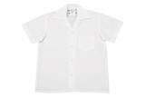 Shortsleeve Gladneck Blouse - White (top button)