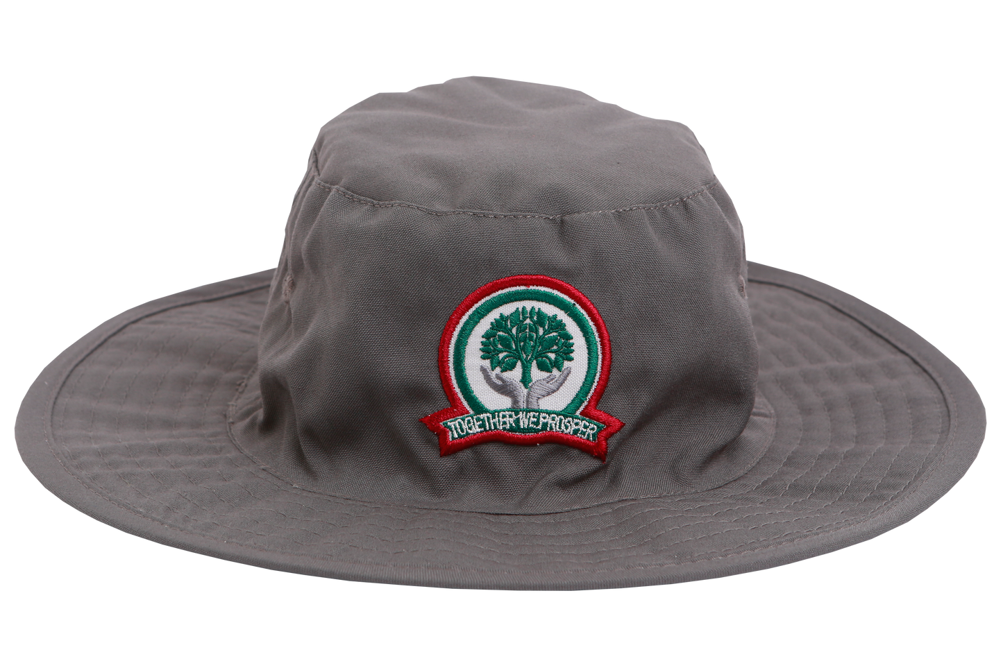 Floppy Hat Grey Emb - Glenashley Prep