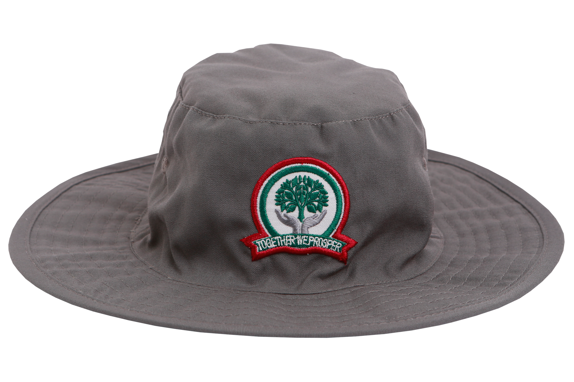 Floppy Hat Grey Emb - Glenashley Prep
