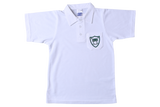 Golf Shirt White EMB - Manor Gardens (Sport)