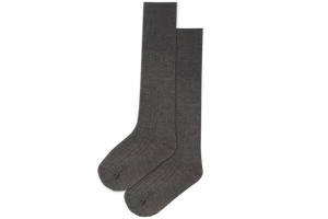 Boys 3/4 Long Socks - Grey 
