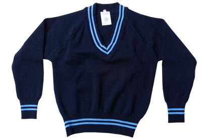 Longsleeve Striped Jersey - EMB Navy/Sky