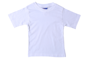 T-Shirt Plain - White Short Sleeve 