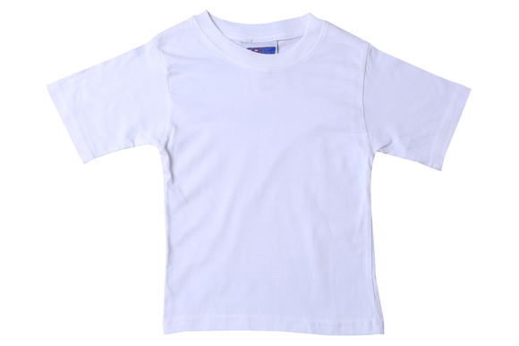 T-Shirt Plain - White Short Sleeve