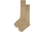 Boys 3/4 Plain Long Socks - Sand