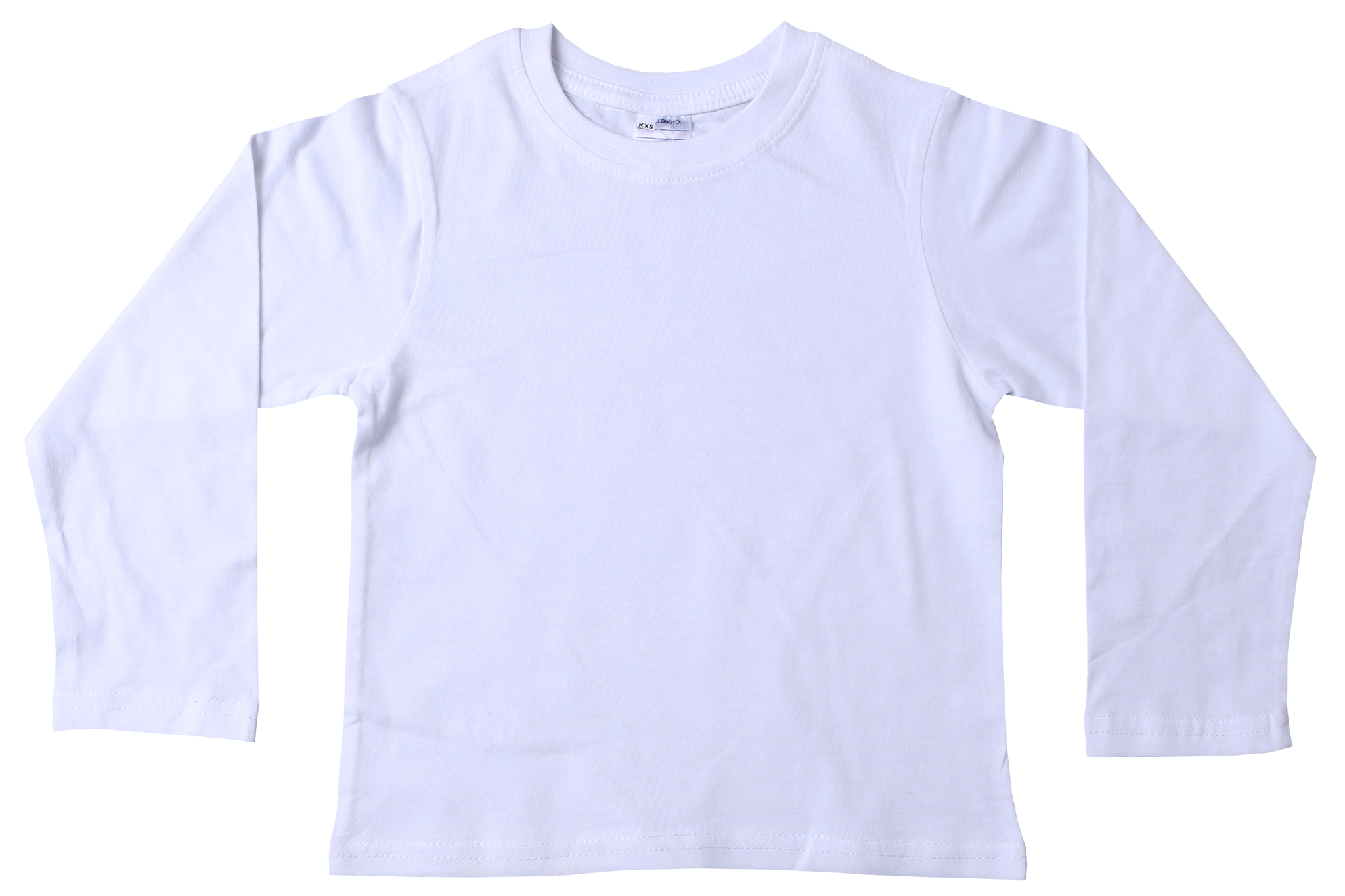 T Shirt Plain White Long Sleeve Gem Schoolwear
