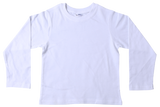 T-Shirt Plain - White Long Sleeve