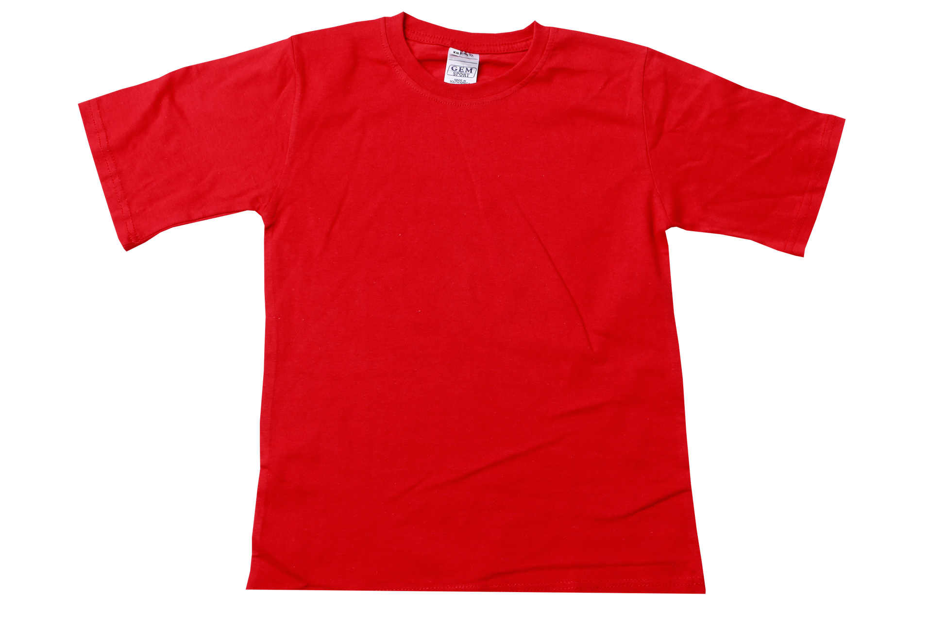 T Shirt Plain Red Gem Schoolwear