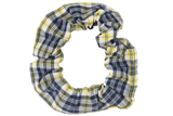 navy check Scrunchie