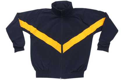 Taslon Tracksuit Set Plain  - Navy/Gold