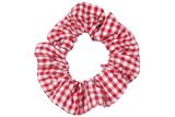 Red Check Scrunchie