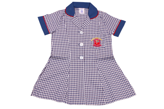 Check Emb Dress - Hillgrove