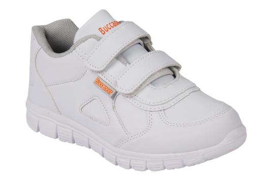 Buccaneer Velcro Takkies - White
