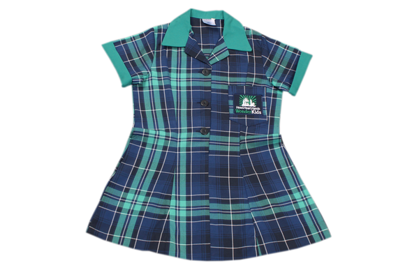 Tartan Emb Dress - Wonderkids Primary